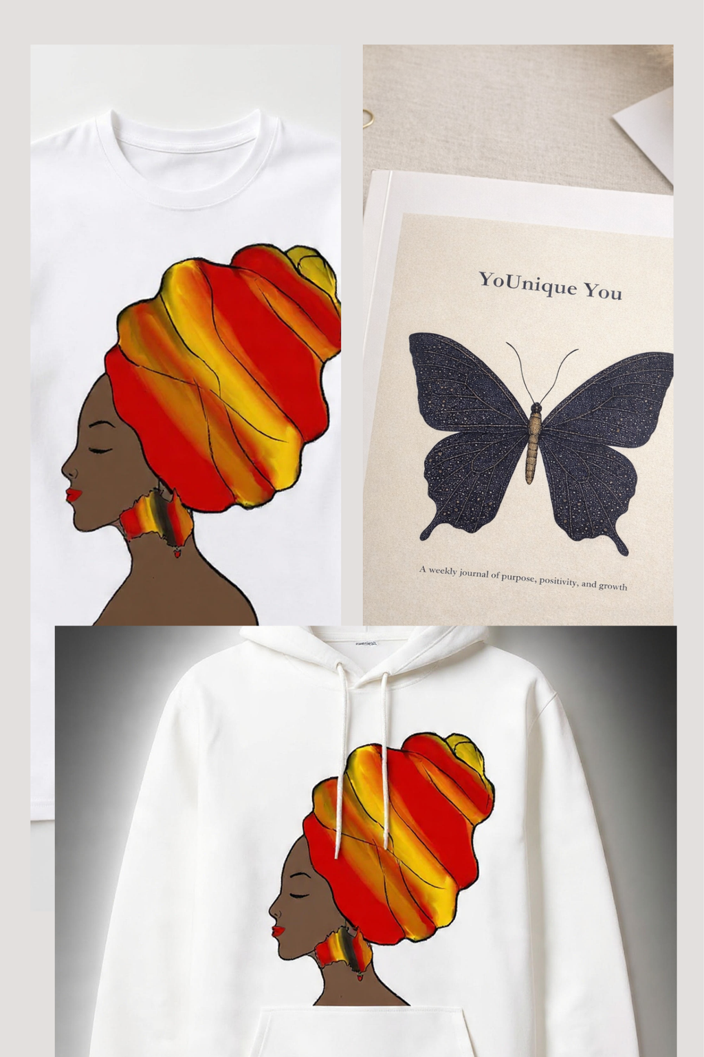 Younique You Journal + Mama Australia T-Shirt + Hoodie